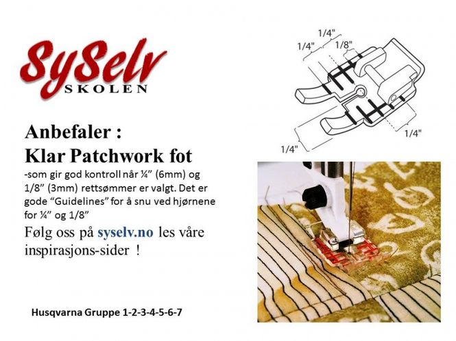 Hovedbilde Husqvarna Klar Patchwork fot