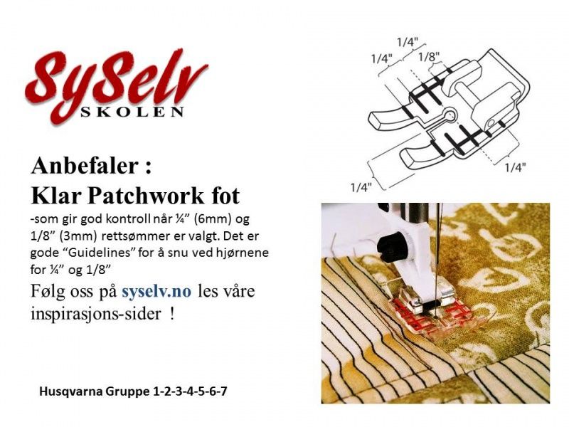 Husqvarna Klar Patchwork fot