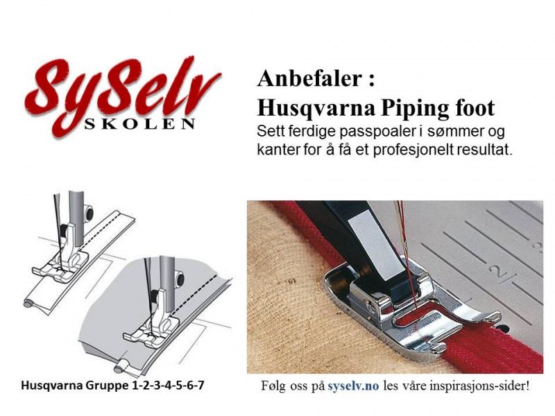 Husqvarna Paspoal / Piping foot