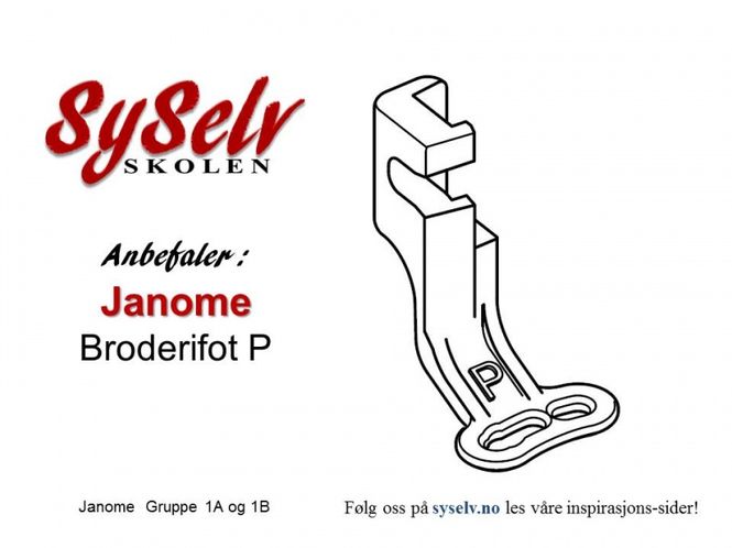 Hovedbilde Broderifot metall - P