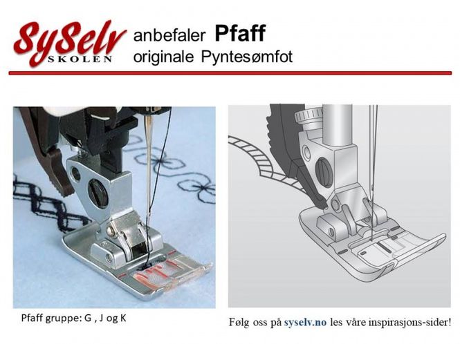 Hovedbilde Pfaff Pyntesømfot