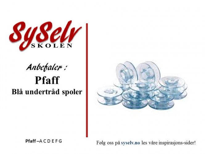 Hovedbilde Pfaff Blå undertrådspole 10pk