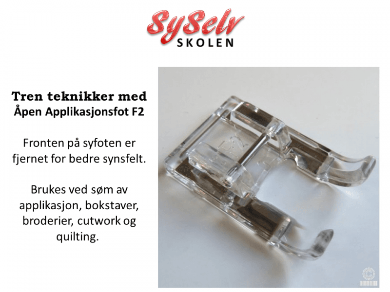 Applikasjonsfot åpen- F2 (TL/B)