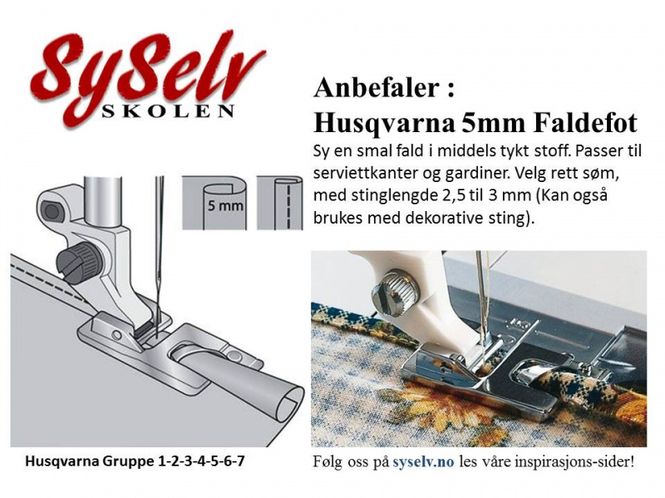 Hovedbilde Husqvarna 5mm Faldefot