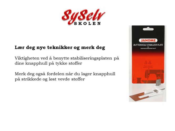 Hovedbilde KNAPPHULL STABILISERINGSPLATE ...
