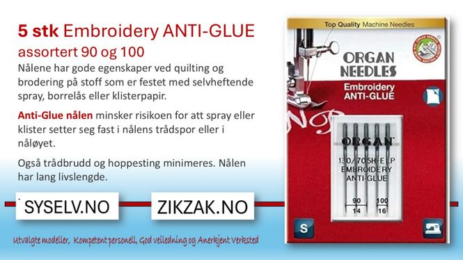 Hovedbilde 5pk Organ AntiGlue 90 og 100