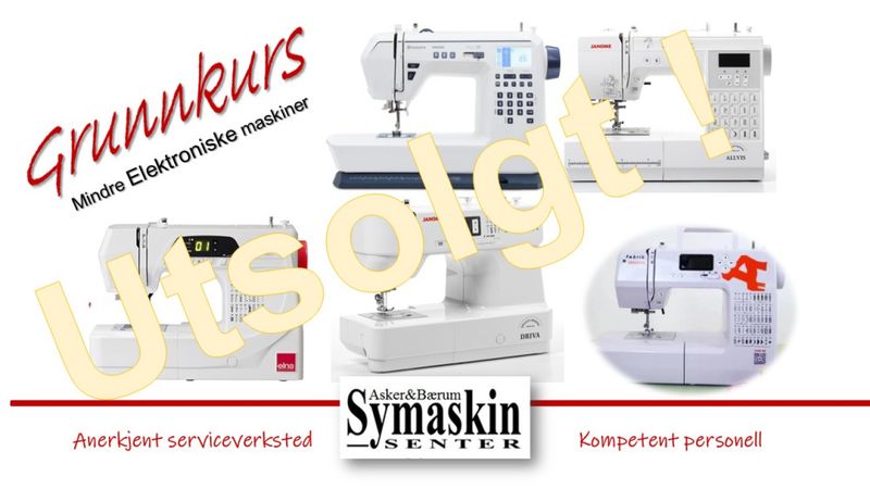 Grunnkurs 28.april 2026 mindre Elektroniske maskiner Kunder fra andre butikker