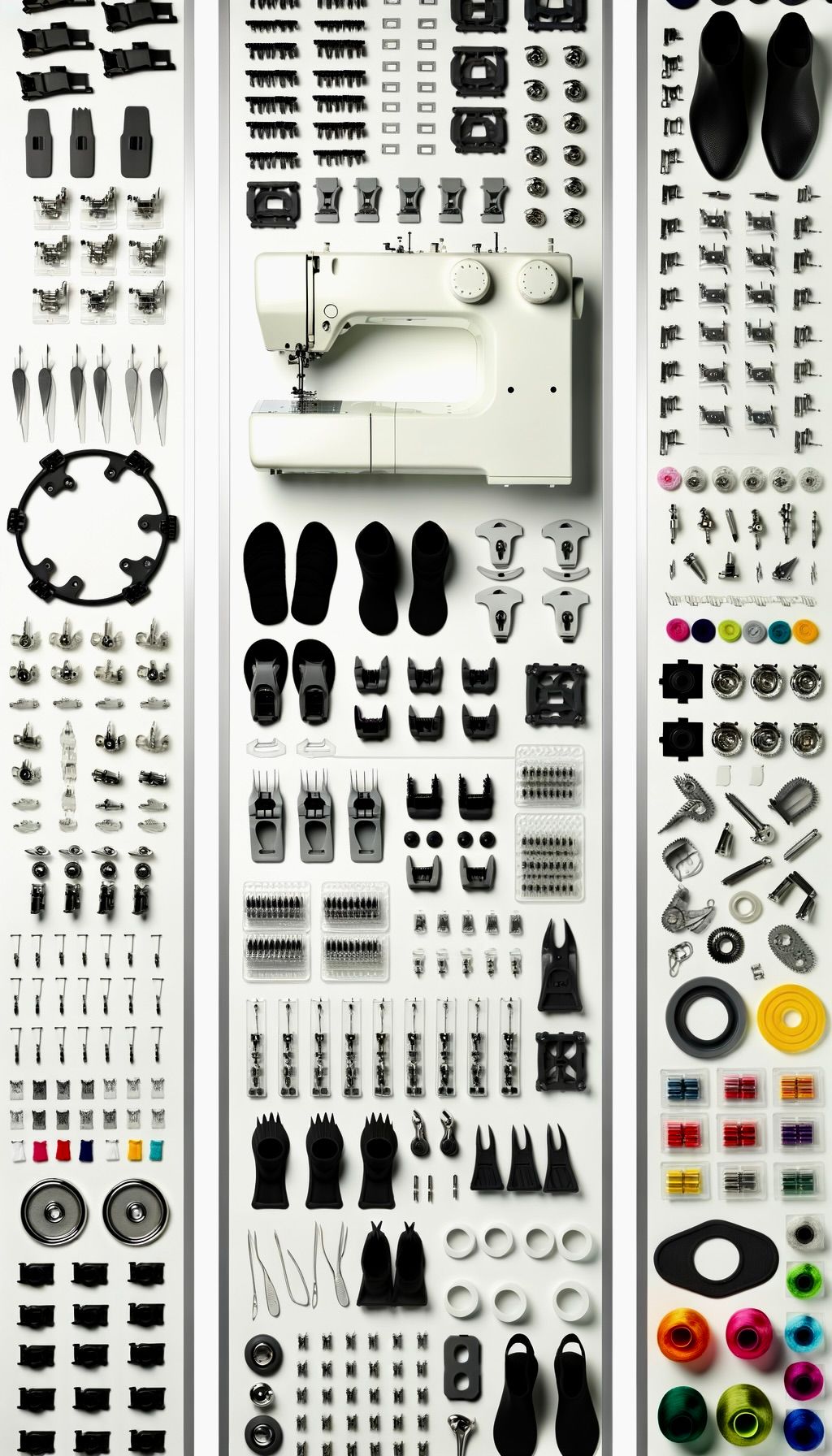 tilbehør til symaskin